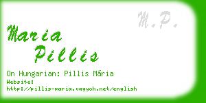 maria pillis business card